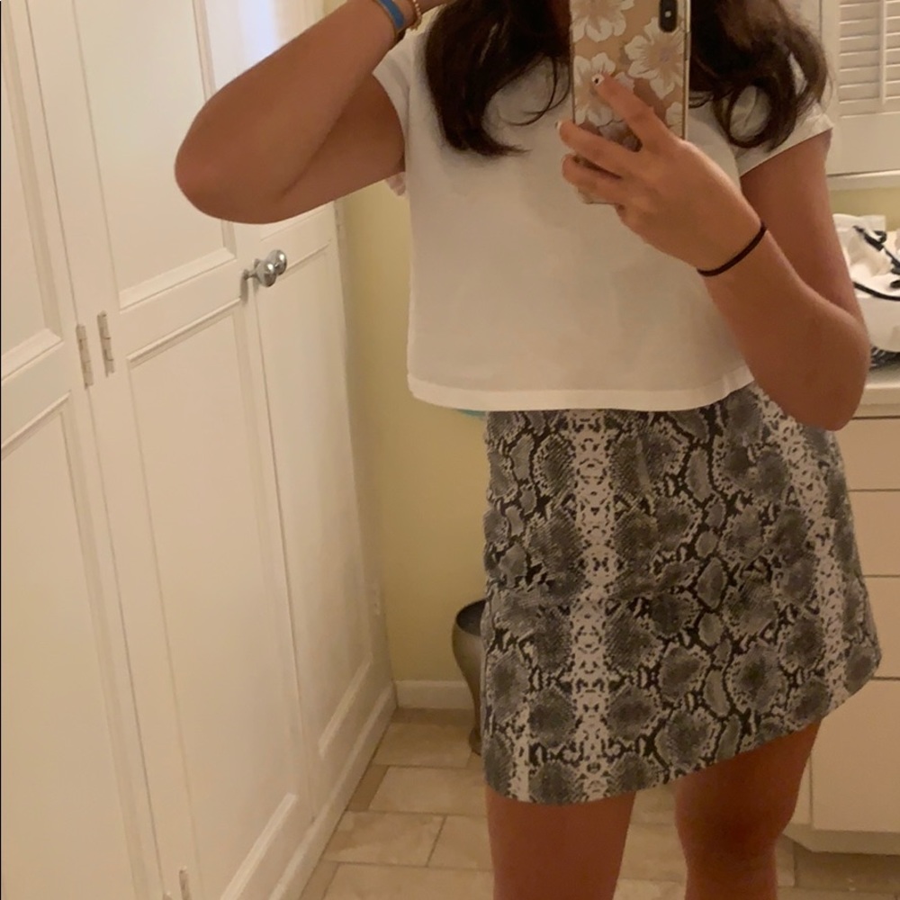 AUTHENTIC Intermix Leather Skirt NWT